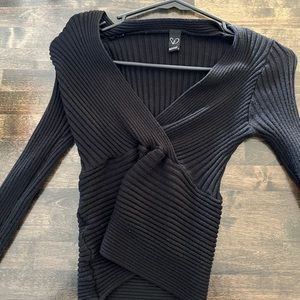 Windsor twist front sweater